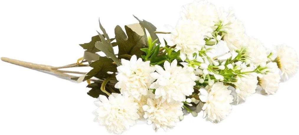 Verben műág ekrü virágokkal 35 cm Homla