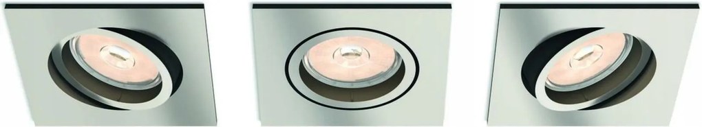 Philips Donegal 3 db-os süllyesztett spotlámpa szett, GU10, matt króm