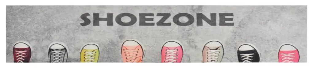 mosható shoezone feliratos bársony konyhaszőnyeg 60x300 cm