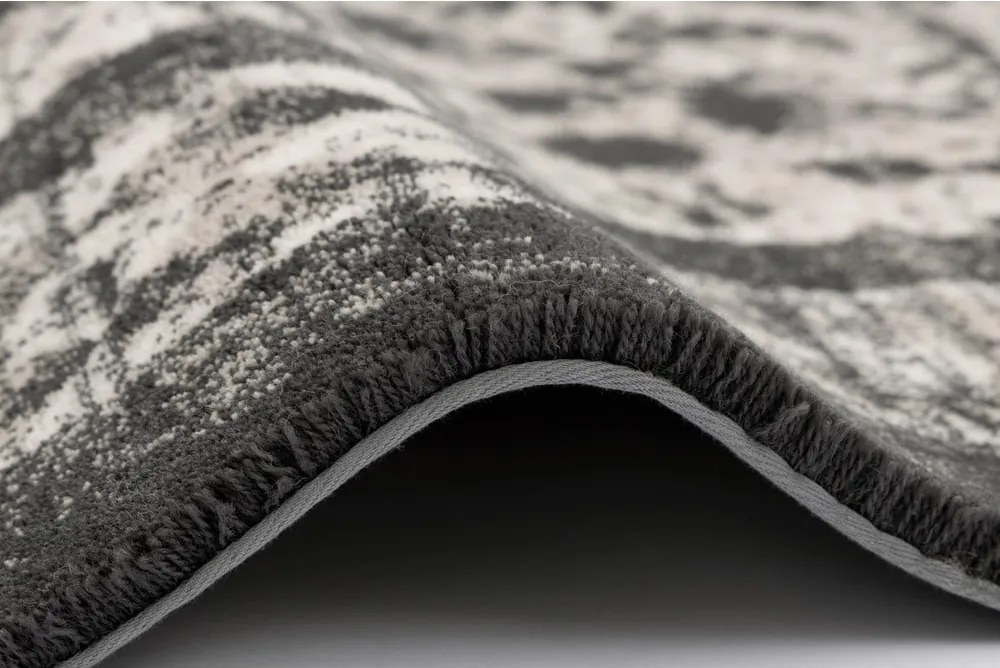 Antracitszürke gyapjú szőnyeg 200x300 cm Agnus Classic – Agnella