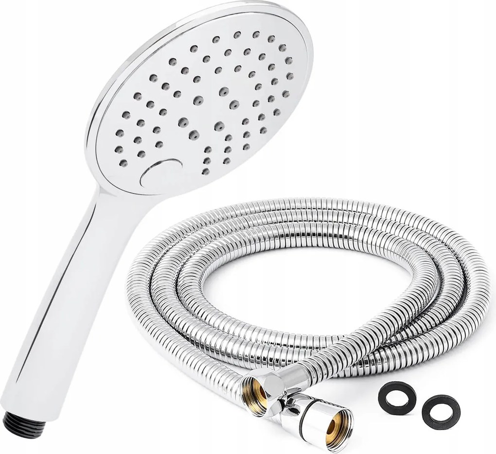 Zuhanyfej Zuhanyfej Fürdőszobába Zuhanyzó 3 Funkcióval 150CM 1/2 Tömlővel