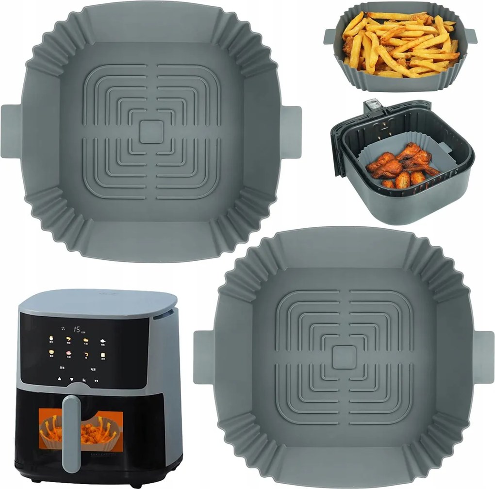 Szilikon Utántöltő Air Fryer Olajsütőhöz Zsírmentes Sütőforma