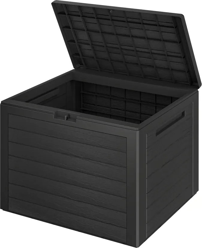 WOODEBOX tárolódoboz, 190L, 78x44x55 cm, antracit Prosperplast