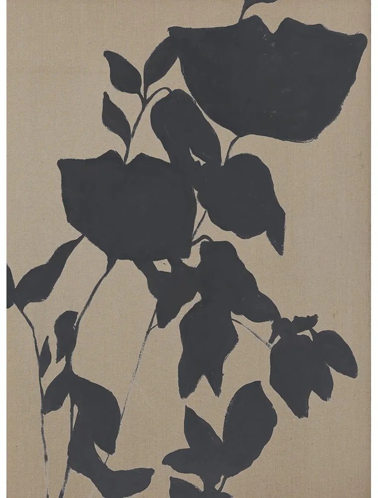 Kézzel festett kép 90x120 cm Fortuna Black - Malerifabrikken