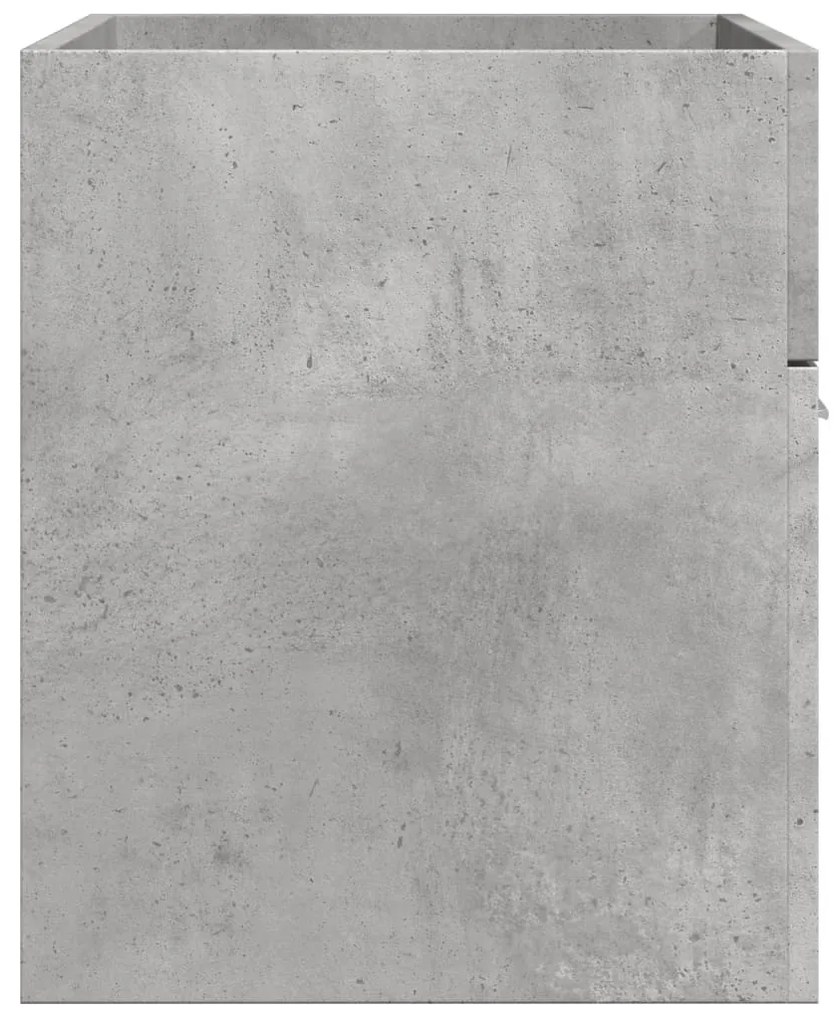 Betonszürke szerelt fa mosdószekrény 80 x 38,5 x 46 cm