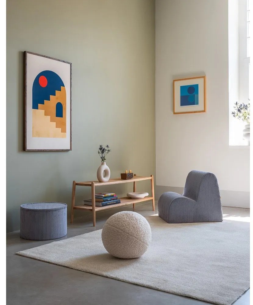 Kék kordbársony gyerek fotel Cloud – Wigiwama