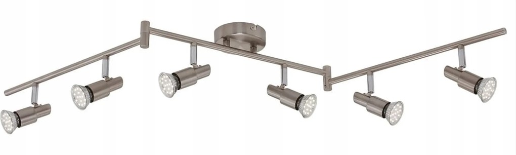 Briloner spotlámpa 120 cm 6xGU10 18W 1680lm matt nikkel Bri 2907-062