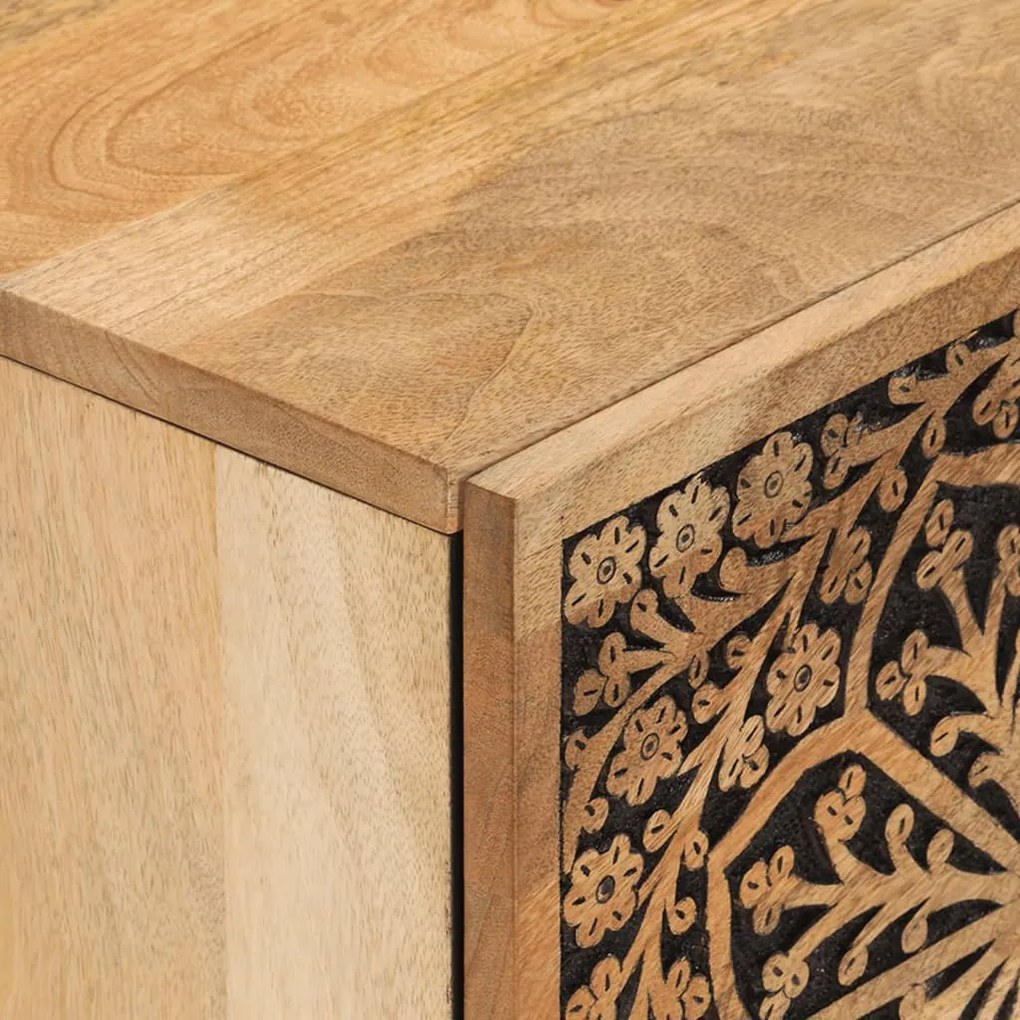 tömör mangófa éjjeliszekrény 40 x 33 x 46 cm