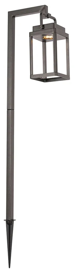 Kültéri tüskespot sötétszürke LED-del, újratölthető - Yara