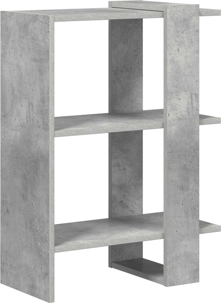 vidaXL Könyvespolc Beton Szürke 52 x 25 x 71,5 cm Faanyag