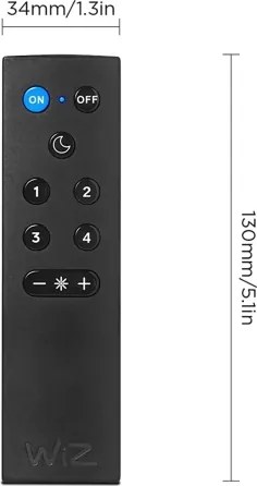 2 db-os készlet RGBW dimmelhető LED izzó A60 E27/9W/230V 2200–6500K Wi‑Fi + távirányító - WiZ