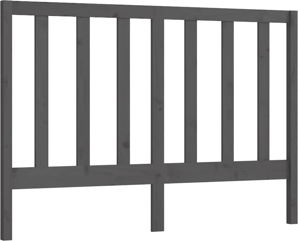 vidaXL szürke tömör fenyőfa ágyfejtámla 166 x 4 x 100 cm