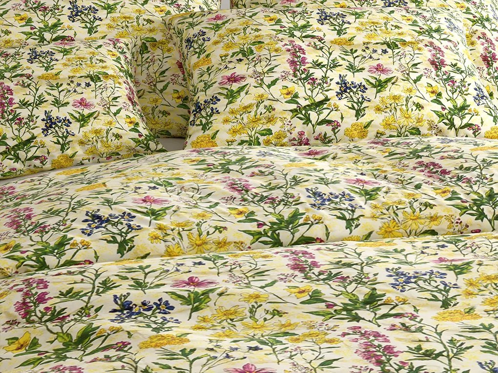 Krepp ágyneműhuzat HERBELLE színes Ágyneműhuzat mérete: 70 x 90 cm | 140 x 200 cm