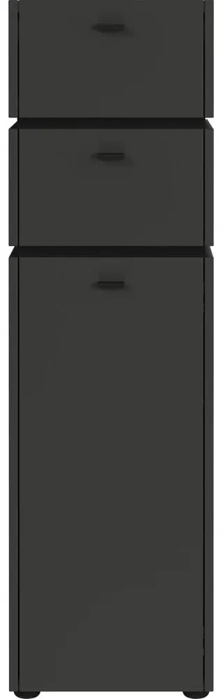 Antracitszürke magas fürdőszoba szekrény 34x117 cm Modesto – Germania