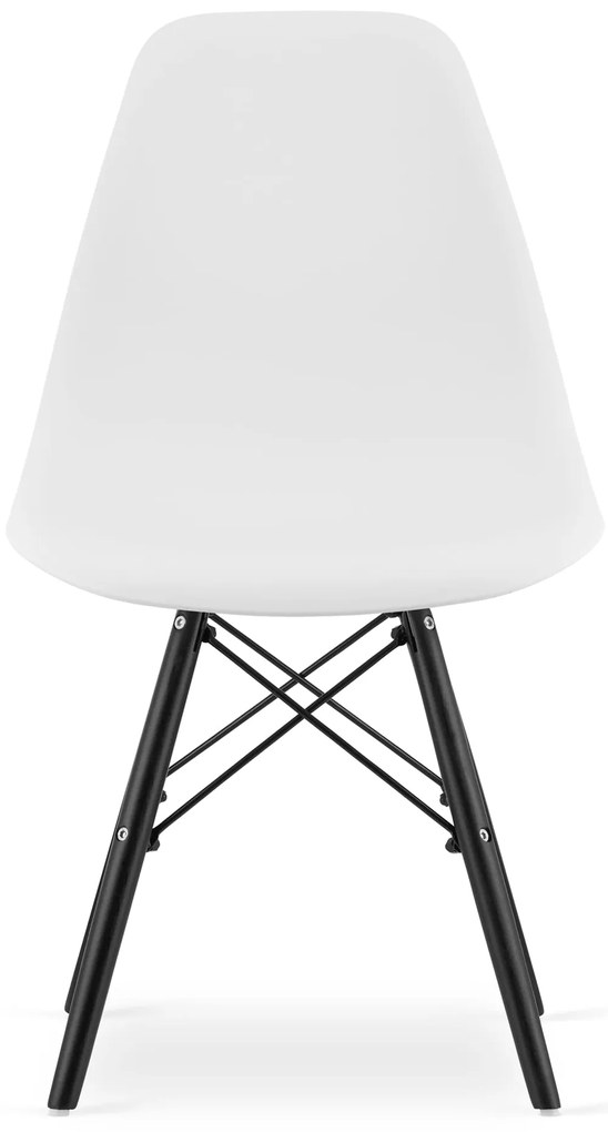 Akció Fehér OSAKA szék fekete lábakkal II. osztály