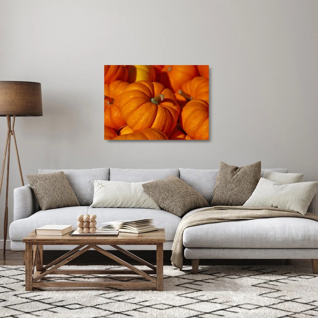 Üveg kép - Nagyszerű sütőtök (70x50 cm)