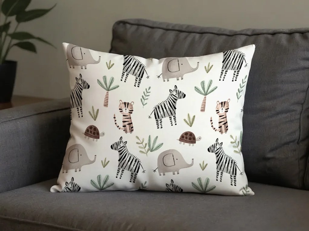 2 db Díszpárnahuzat szett JUNGARI 40x60 cm, krém színű