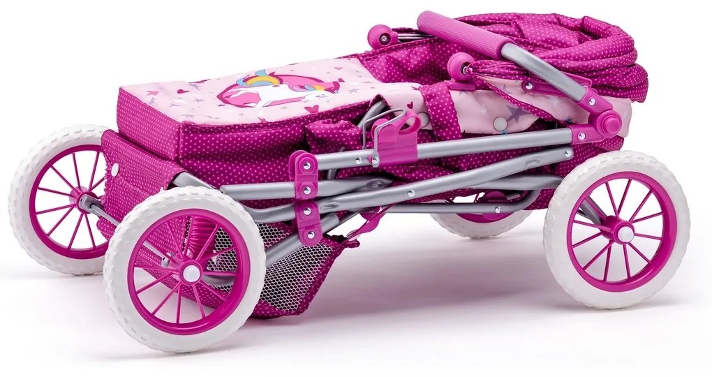 Woody Egyszarvús játék babakocsi, 75 x 82 x 44 cm