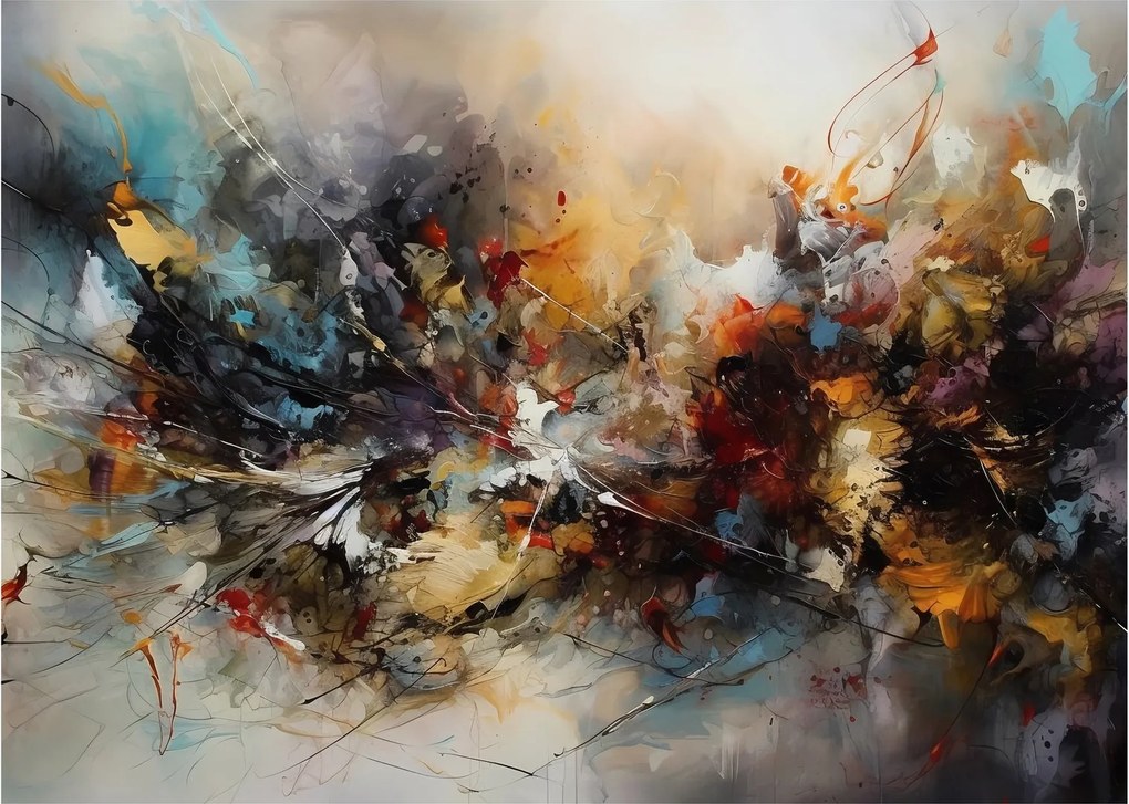 Kép - Absztrakt grafika (70x50 cm)