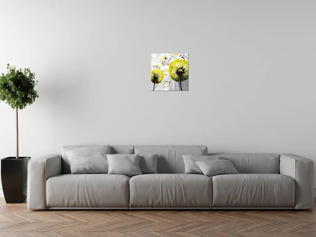 Gario Vászonkép Gyönyöru zöld pitypangok Méret: 50 x 40 cm
