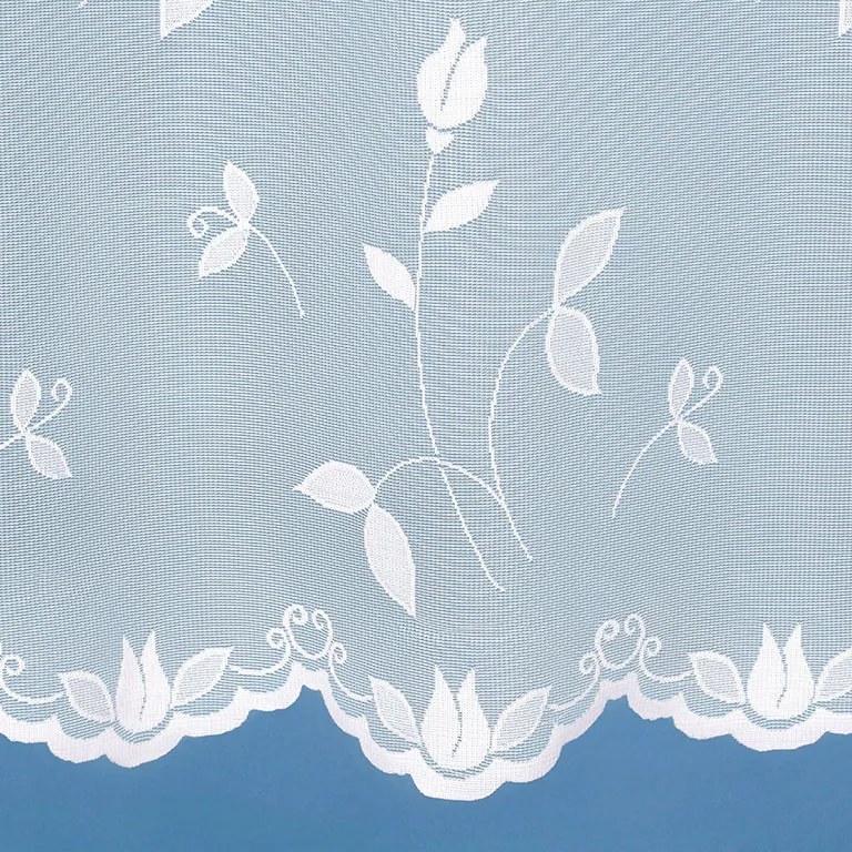 Goldea jacquard függöny - tulipánok - méteráru 100 cm