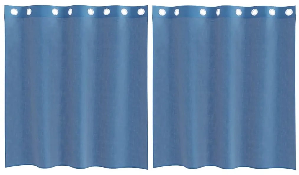 2 db királykék voile függönyök grommets