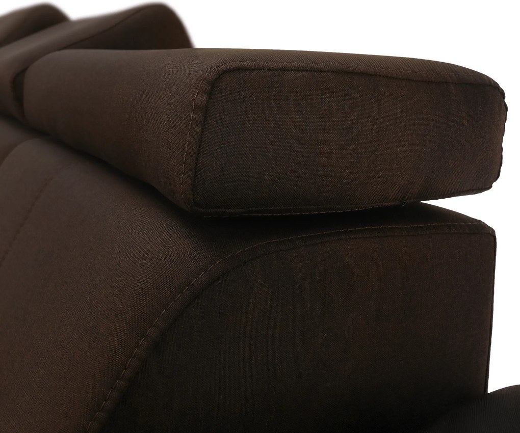 Ülőgarnitúra, szövet csoki, SEGORIA LUX