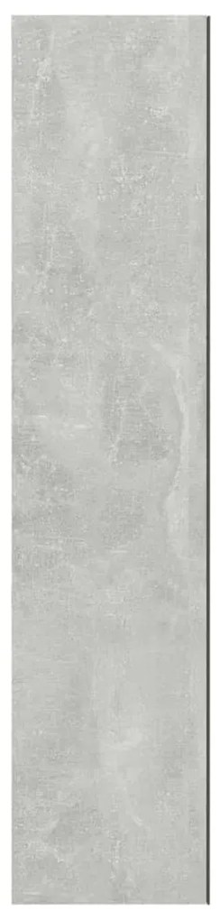 betonszürke MDF tükrös fürdőszobaszekrény 60 x 15 x 75 cm