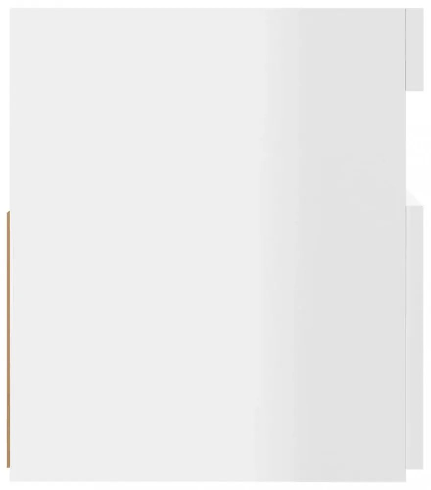 vidaXL magasfényű fehér TV-szekrény LED-lámpákkal 120 x 35 x 40 cm