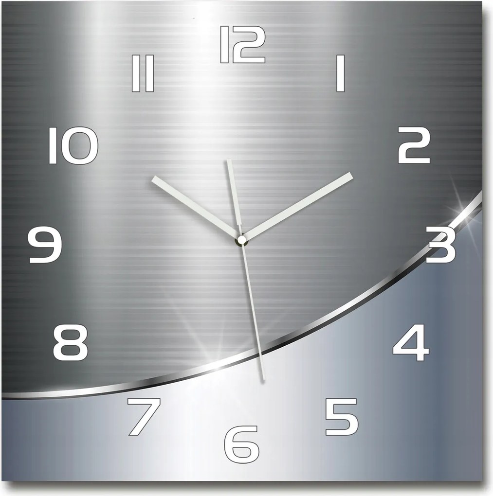 Üveg falióra Fém absztrakt 60x60 cm