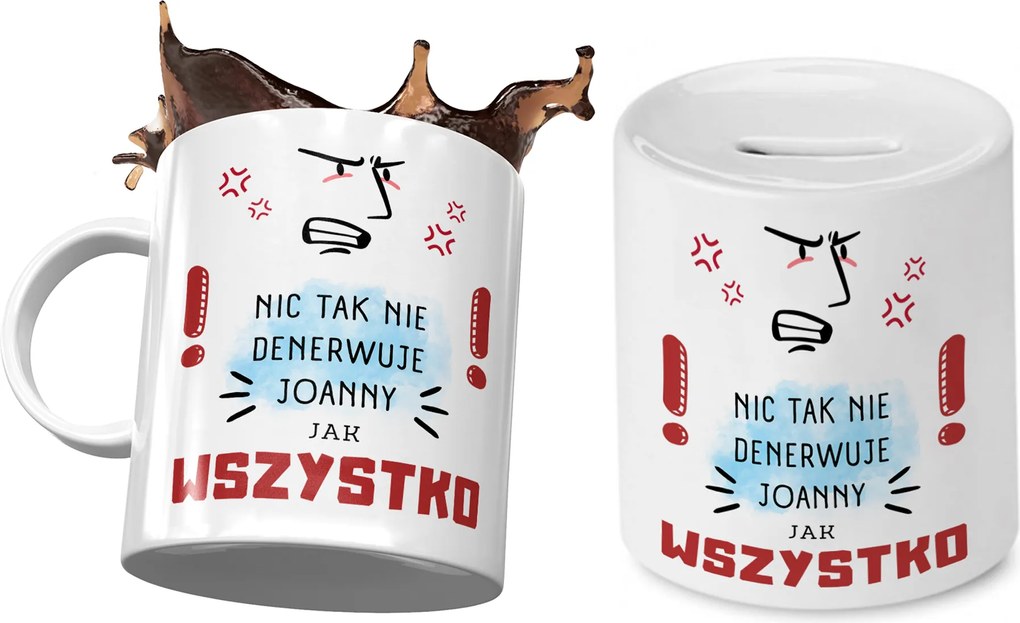 Johannának Bögre Ajándék persely szett fényképes nyomtatással