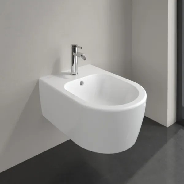 Villeroy & Boch 54050001 - Falra szerelhető bidé AVENTO kerámia/fehér