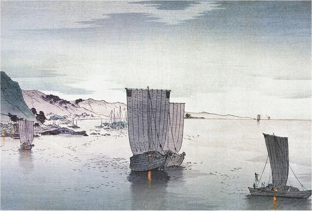 Design fotótapéta falra Flizelin Vitorlás táj 104x70 Ragasztó