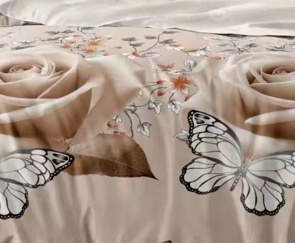 Ágynemű OPRAH ROSES and BUTTERFLIES 7 részes 140X200 cm