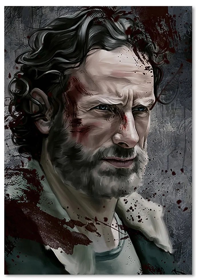 Gario Vászonkép The Walking Dead, Rick Grimes portréja - Dmitry Belov Méret: 40 x 60 cm