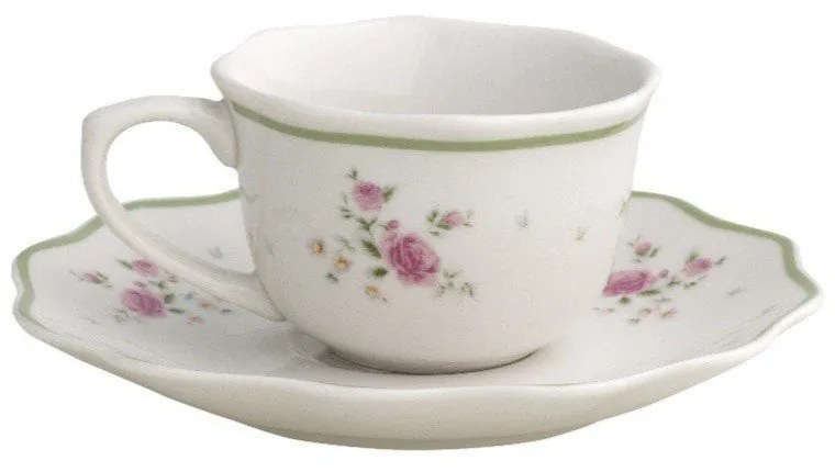 Fehér porcelán eszpresszó csésze szett 2 db-os 90 ml Nonna Rosa – Brandani