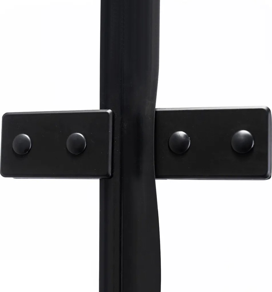 Stuxi Verona Duo Black 90x90 cm szögletes két csuklóajtós zuhanykabin, 6 mm vízlepergető üveggel, fekete