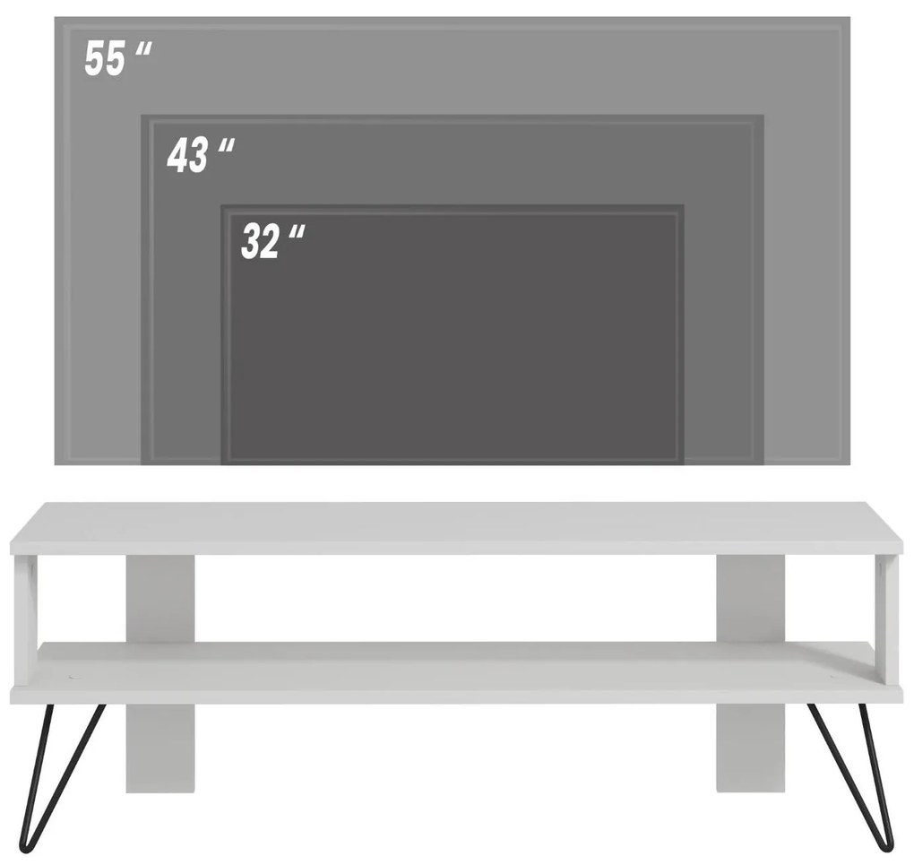 TV asztal/szekrény Dual (fehér). Akció -11%. 1107984