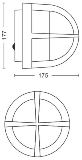 Philips 17380/30/PN - Kültéri fali lámpa MYGARDEN ASTILBE 1xE27/42W/230V