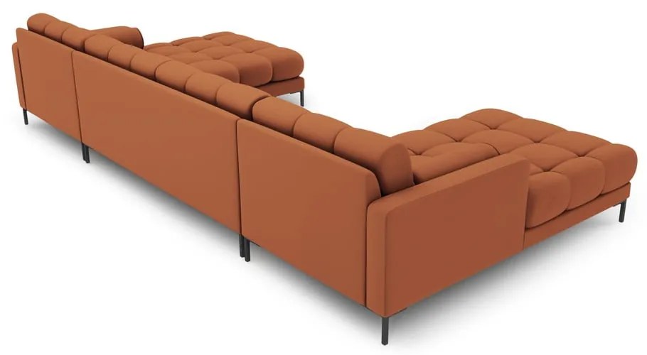 Téglavörös sarokkanapé (U alakú) Bali – Cosmopolitan Design