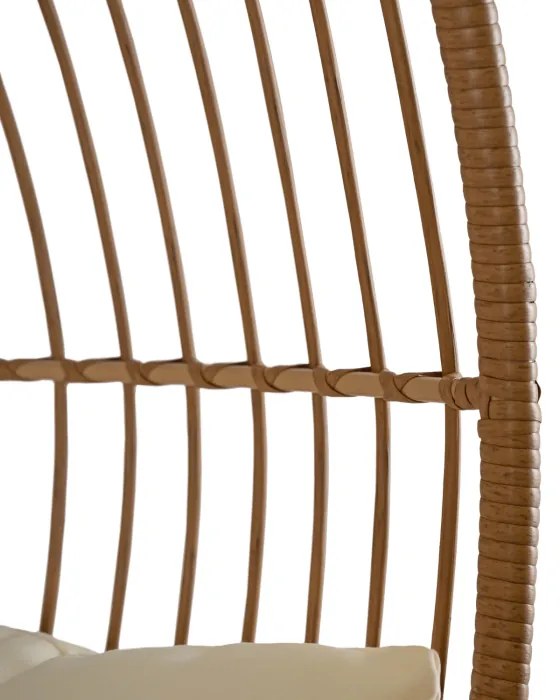 Rattan fotel bézs Tampa