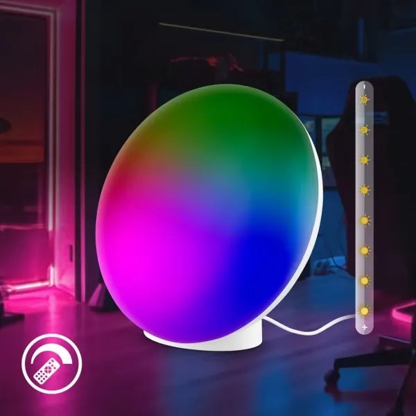 Brilo - TARA dimmelhető, tölthető LED RGBIC asztali lámpa LED/6W/5V Wi-Fi Tuya+távirányító