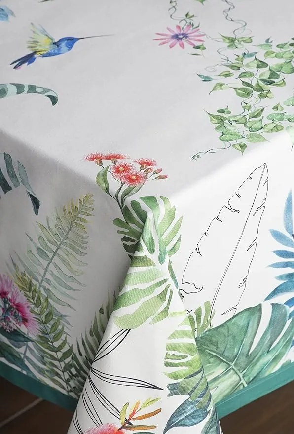 Abrosz dekoratív 160 cm x 220 cm 100% pamut , trópusok Maison d' Hermine