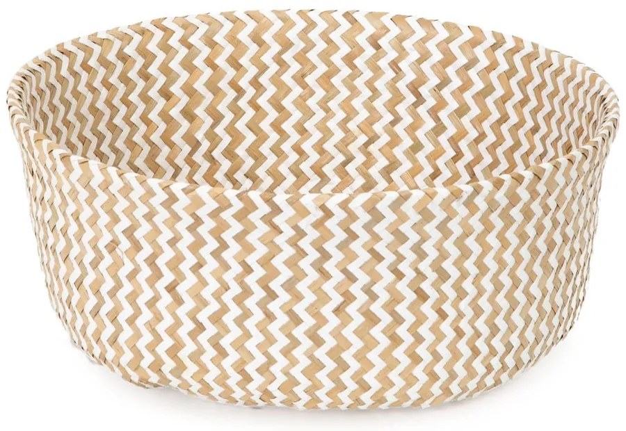 Zic Zac világos tengerifű tárolókosár, ⌀ 35 cm - Compactor