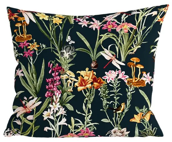 Díszpárnahuzat MYSTIC GARDEN 45x45 cm, sötétzöld
