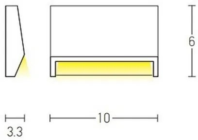 Zambelis E182 - LED Kültéri lépcsőmegvilágító LED/1,5W/230V IP54 fehér