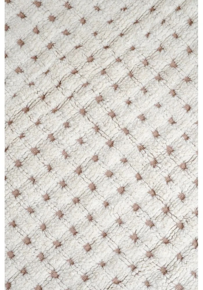 Elefántcsont színű mosható-kézi szövésű gyapjú szőnyeg 140x200 cm Unexpected Wool – Lorena Canals