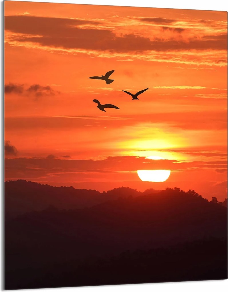 Üveg Vágódeszka 40x52 Nap a Konyhába