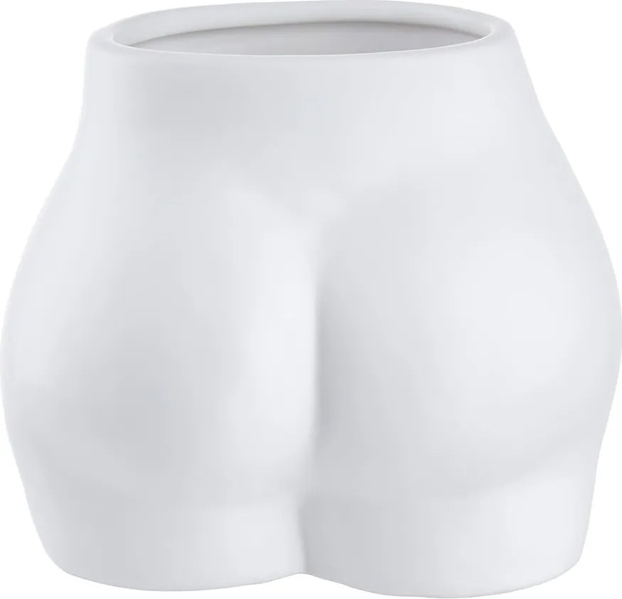 BOODY váza/kaspó, fehér 15cm