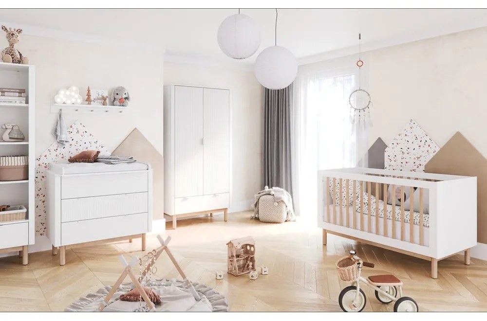 Fehér babaágy 70x140 cm Miloo – Pinio